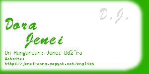 dora jenei business card
